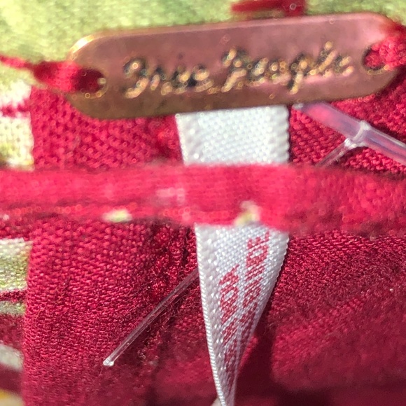 FREE PEOPLE Maroon Combo Malibu Tropical Print Romper Jumpsuit Sz XS - Picture 13 of 16